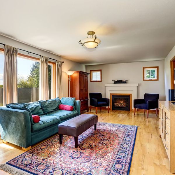 livingroom with rug