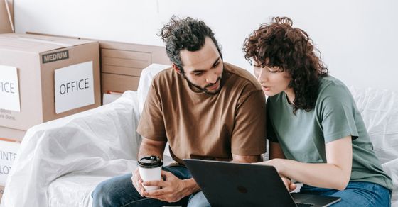 couple looking for their next apartment
