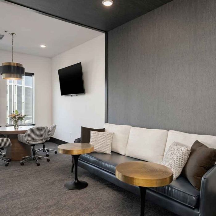 working area with nice couch and desk areas