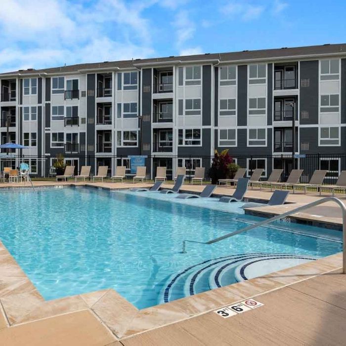 luxury pool at Azure Luxury apartments