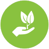 icon of hand holding plant