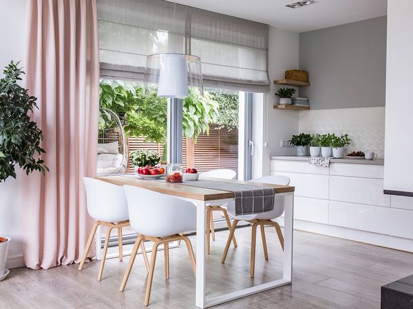 Kitchen with modern shades