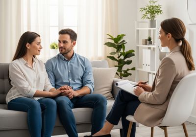 Couple in Therapy Session