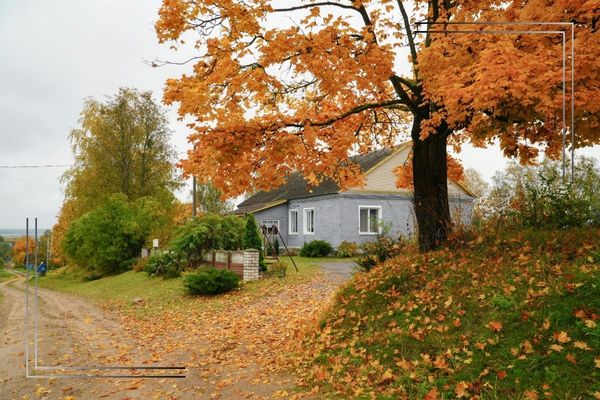 House in autumn.