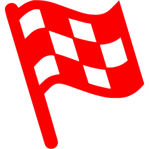 red and white checkered racing flag icon. red and white checkered racing flag icon.