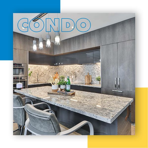 Nice condo kitchen with granite counters