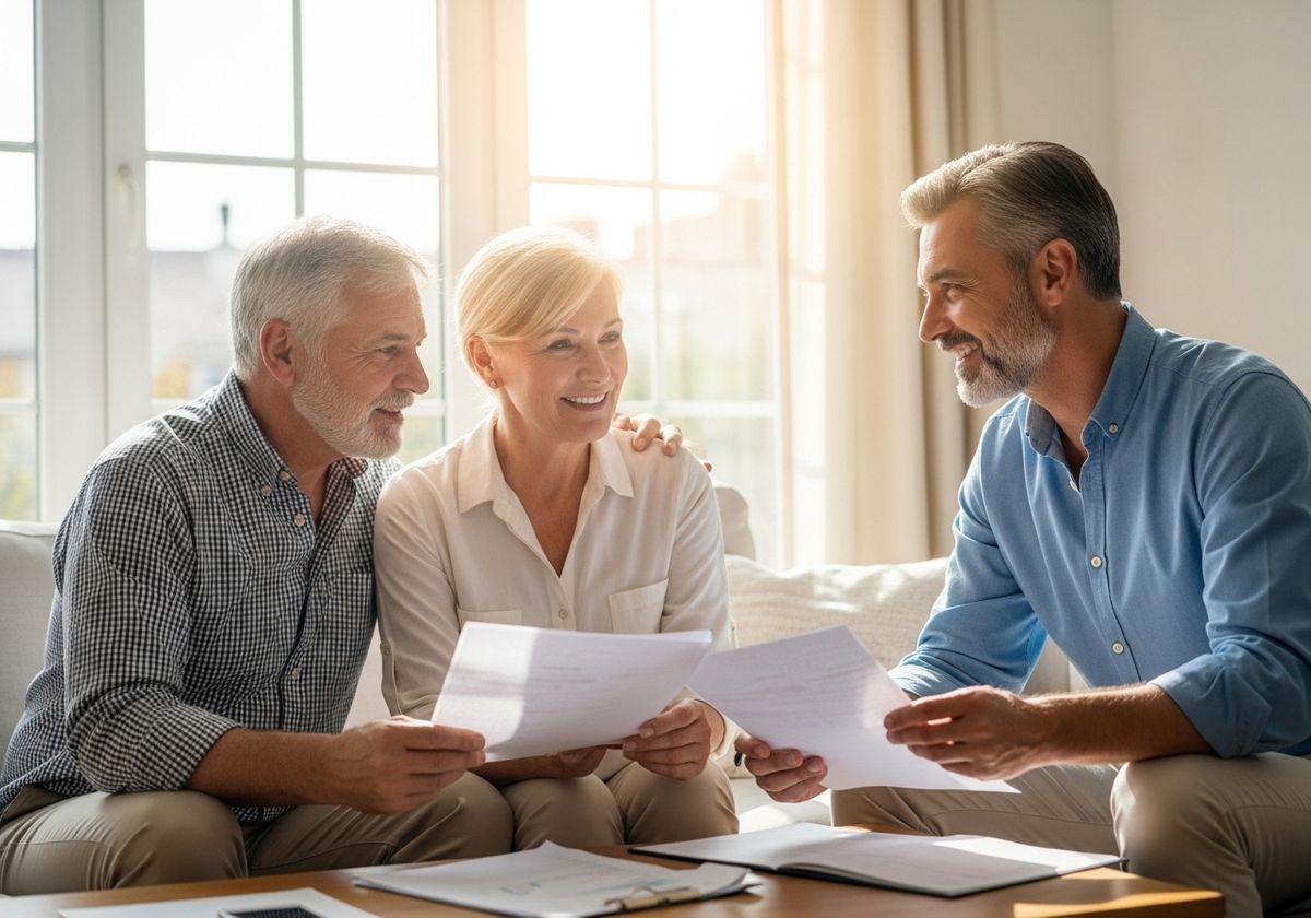 Senior Couple Reviewing Documents with Advisor