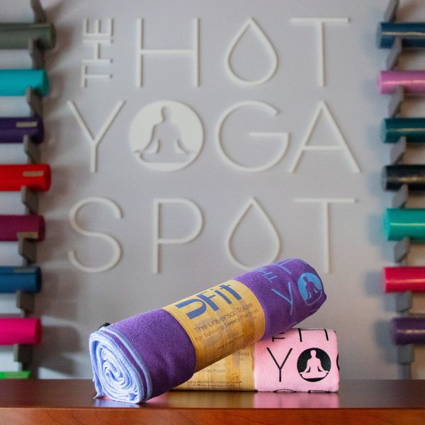 the Hot Yoga Spot yoga towels
