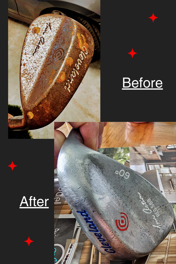 Before and After Golf Club Restoration – Cleveland Wedge