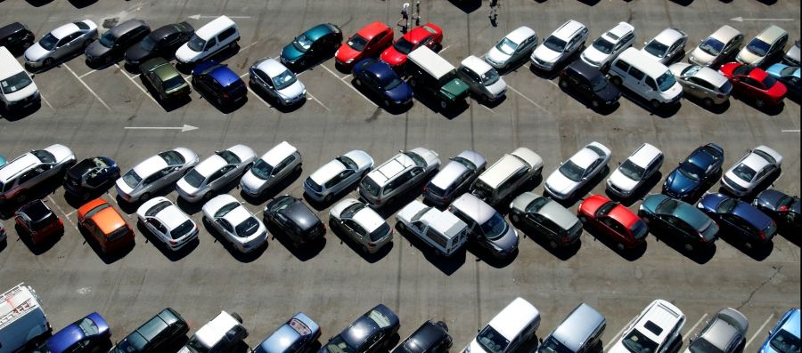 image of cars in a parking lot