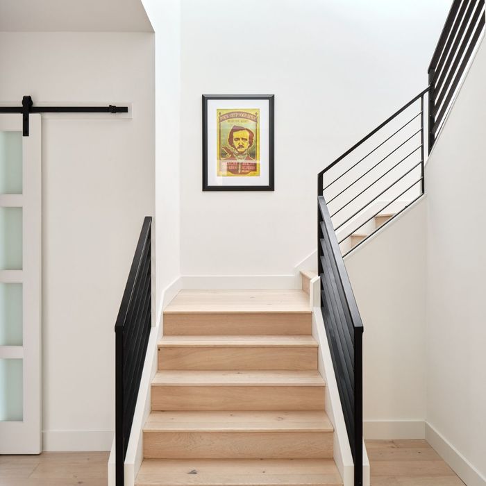 art in new build stairwell