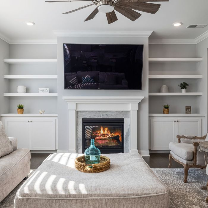 renovated living room