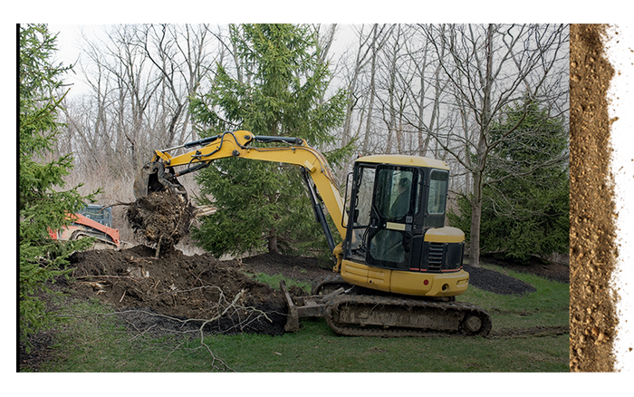 mini backhoe