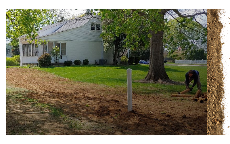 post-grading images of residential land