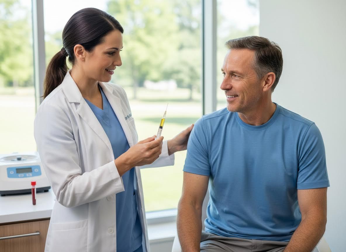 Medical Professional Preparing Syringe for Patient