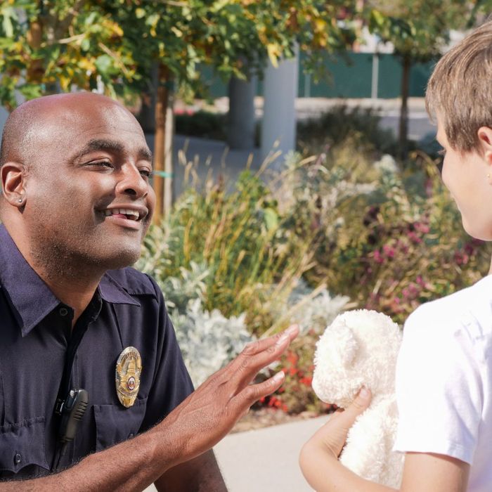 officer with child