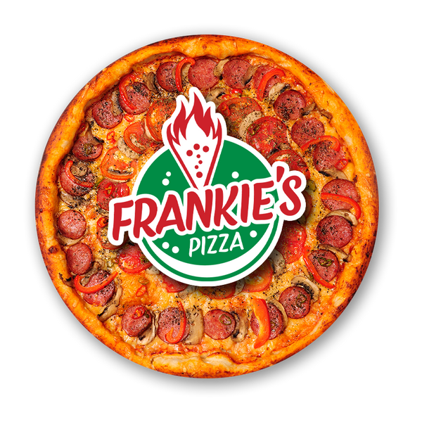 pizza and logo