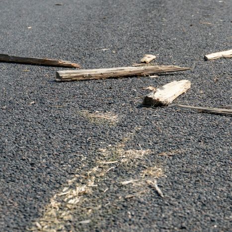 image of road debris