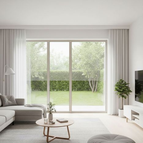 living room with tinted glass doors and clear view of outside living room with tinted glass doors and clear view of outside