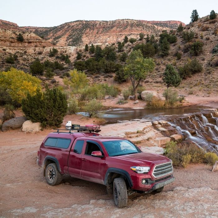 off road truck with rack on top