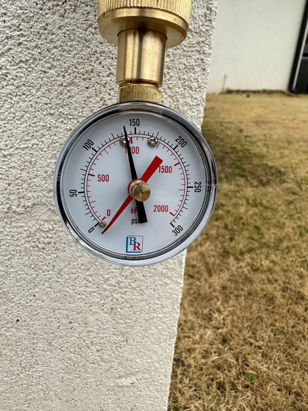 Water Pressure Check