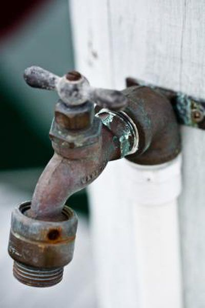 Water Corrosion on Spigot