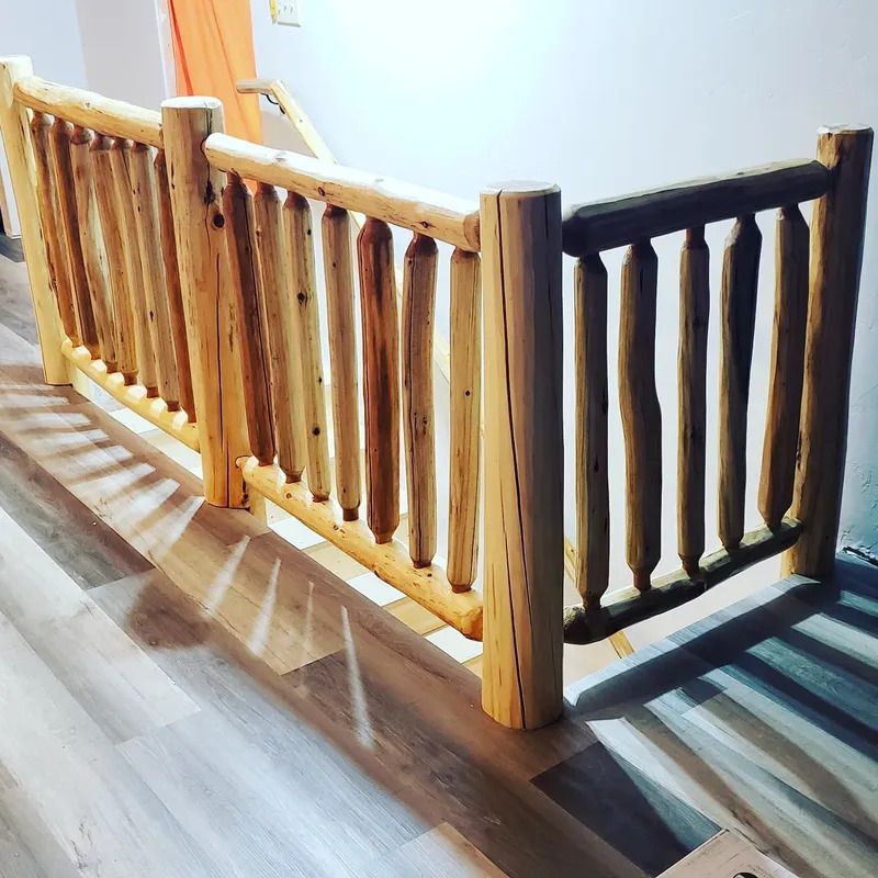 Cedar Log Railings