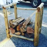 log firewood rack custom firewood rack