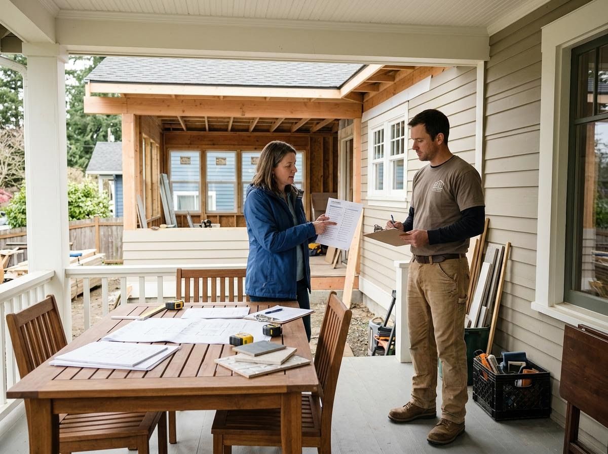 Home Renovation Discussion on Porch