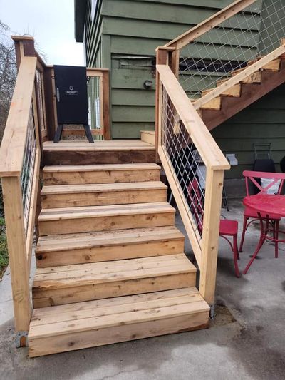 brand new exterior wood staircase 163139337_2772055889772316_6673598948568546195_n.jpg