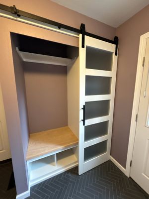custom closet installation with barn style door 641157588_1414171594055537_7555746892730355318_n.jpg