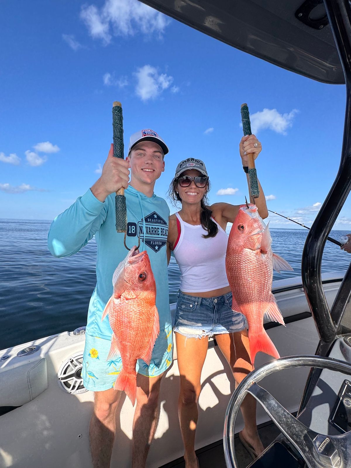Red Snapper catch fro 8 hour offshore fishing trip with Salty Endeavors