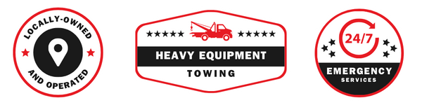locally-owned and operated, heavy equipment towing, 24/7 emergency services