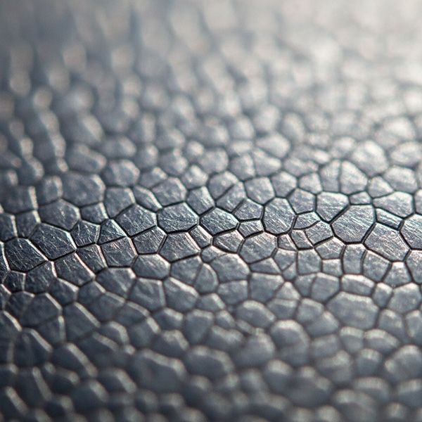 A detailed macro shot of a metal surface showing a refined grain structure. The Benefits of Cryo Treatment for Off-Road and MX Racing BB Image 2.jpg