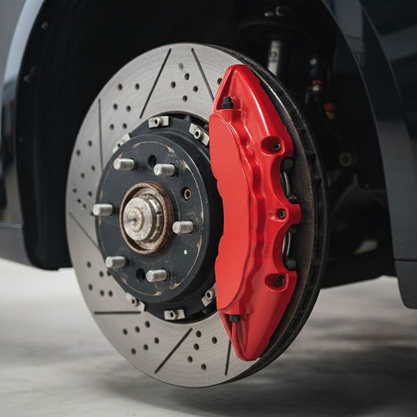 A close-up view shows the intricate details of a high-performance brake system. Maximizing Vehicle Performance BB Image 2.jpg