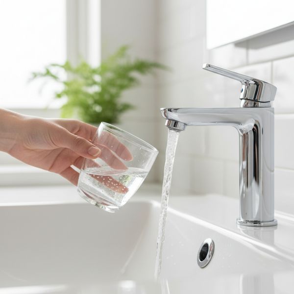 Clean water out of the sink