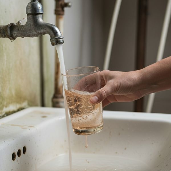 Discolored water