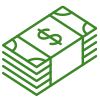 a stack of money icon