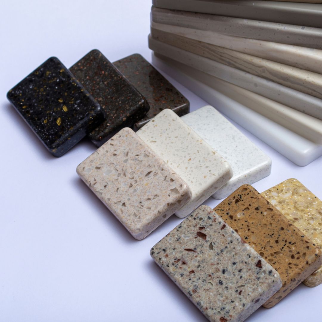 Granite countertop samples