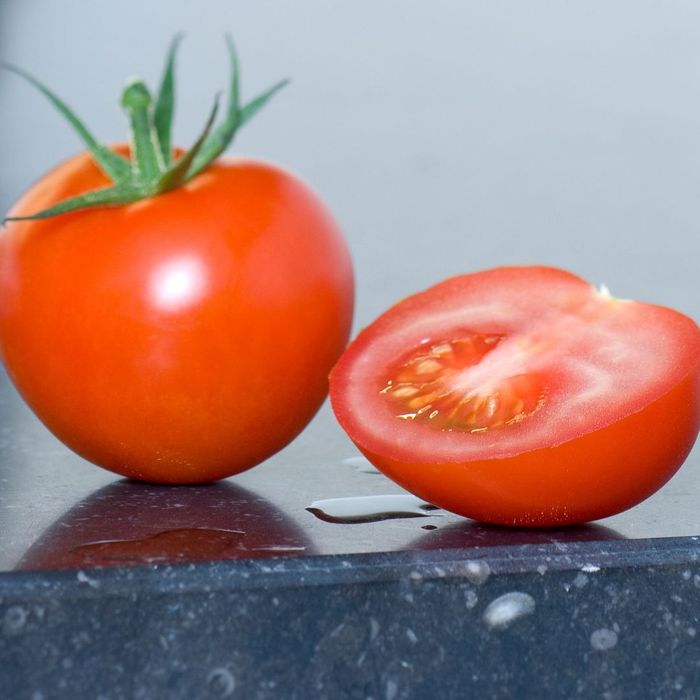 tomatoes on a counter