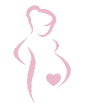 pregnant woman outline graphic