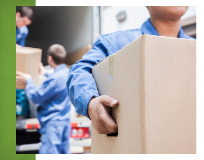 Image of moving crew unloading a truck