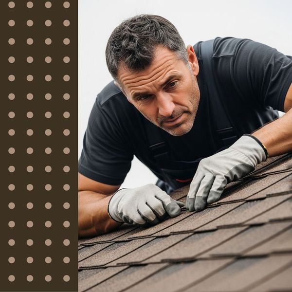 man working on roof man working on roof