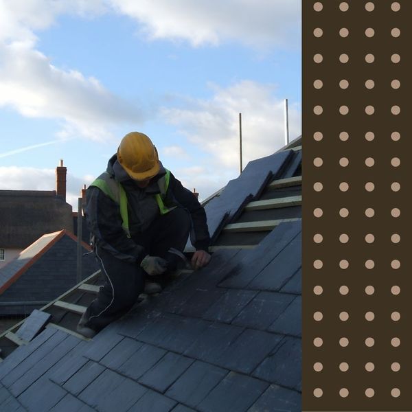 man installing roof shingles man installing roof shingles
