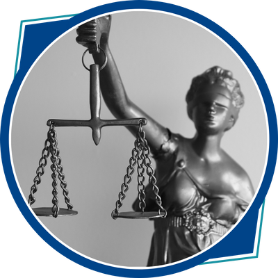 lady justice holding scales statue