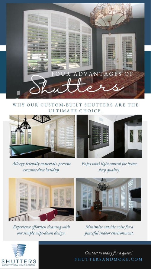 Advantages of Shutters Infographic