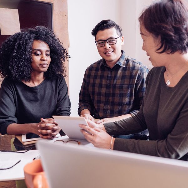 couple meeting with tax professional