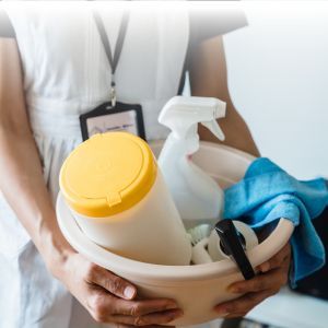 bucket of cleaning supplies bucket of cleaning supplies