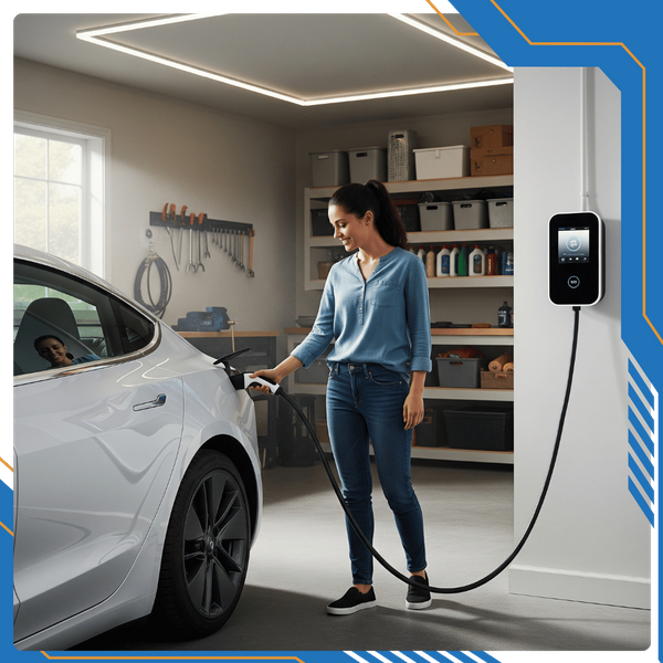 EV chargin station in house EV chargin station in house