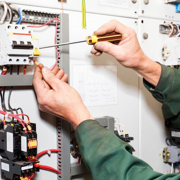 electrician working electrician working
